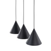 CONO BLACK LAMPA WISZĄCA 3 S LISTWA 10068