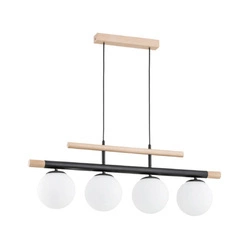 Lampa wisząca ALFA TRENDY DREWNIANA 4xE14 82cm | 63091