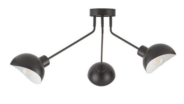 Lampa Sigma ROY 3 plafon czarny biały 32431
