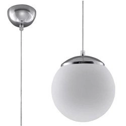 Lampa wisząca Sollux UGO 20  Stal, Szkło, Biały, 60W, SL.0263