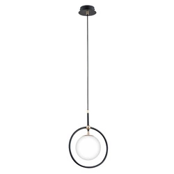 Lampa wisząca ALFA AKIRA CZARNO-BIAŁA 1xE14 24cm | 60928