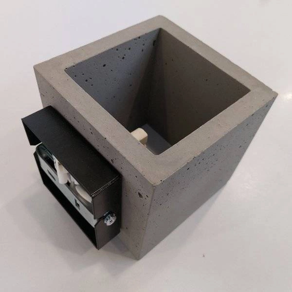 Kinkiet Blokowy 1xG9 Max.28W Szary Beton 2255136