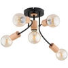 Lampa sufitowa ALFA LANTI DREWNIANA 5xE27 68cm | 63318