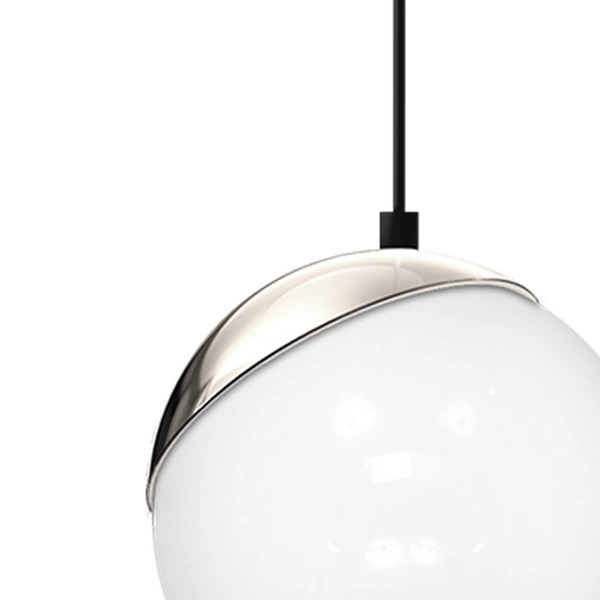 Lampa wisząca SFERA, MLP4673, czarny/chrom/biały, 1x40W E14