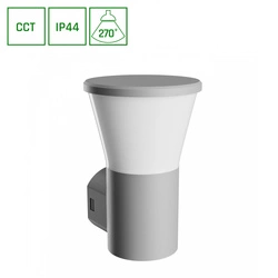 STELLA ROUND WALL GU10 6W CCT 230V 270ST IP44 IK08155X160X230MM SZARY OKRĄGŁA ELEWACYJNA