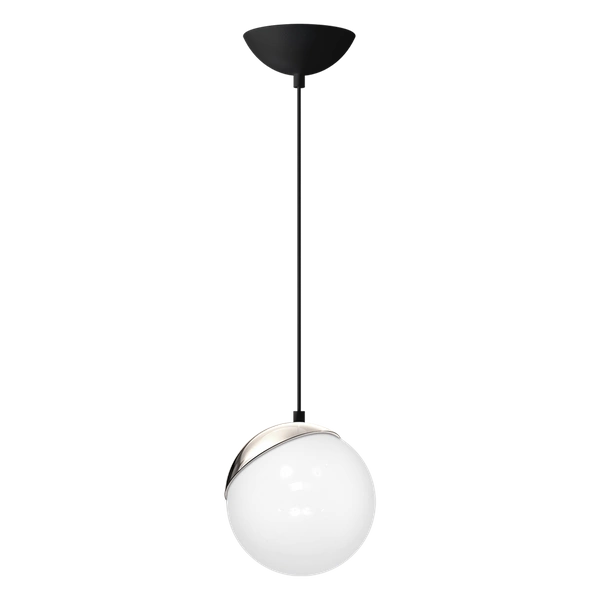 Lampa wisząca SFERA, MLP4673, czarny/chrom/biały, 1x40W E14