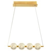 Lampa wisząca Brillant 4 złota LED CCT