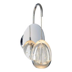 Kinkiet HUELTO dł. 11cm 5W LED ciepła biel 3000K | chrom