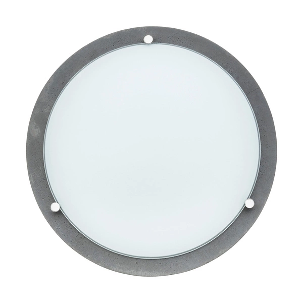 Lampa Sufitowa Rocky 1xLED 24V Zintegrowana 1650lm 2700K 18W Szary Beton/Białe Szkło 4754036