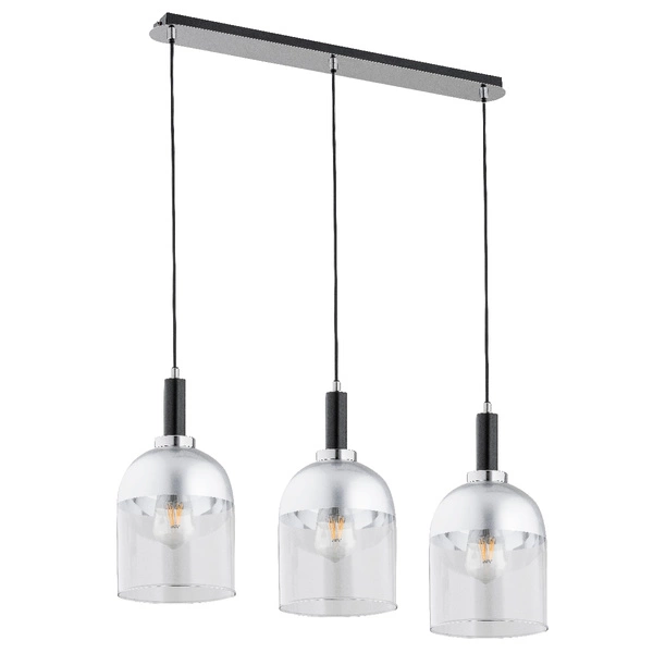 Lampa wisząca ALFA VENTO SREBRNA 3xE27 18cm | 62193