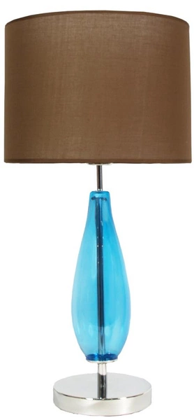 Lampa gabinetowa/stołowa/nocna MARRONE 41-01269 niebiesko-brązowa 1x60W E27