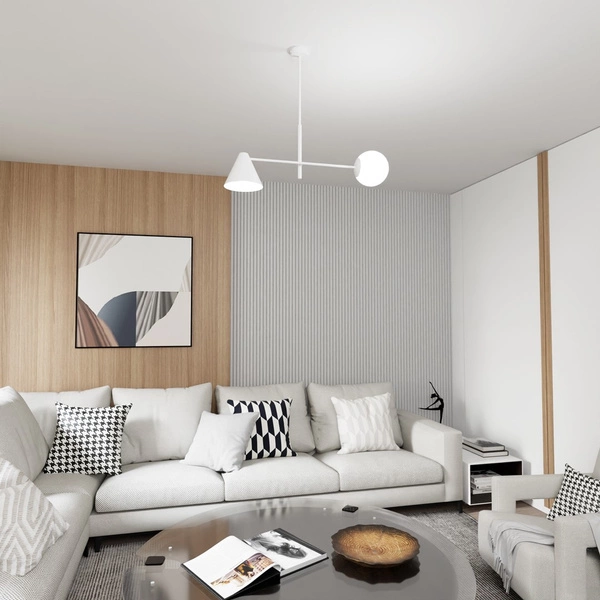 Lampa sufitowa Emibig HERMES 2 Biały 1348/2