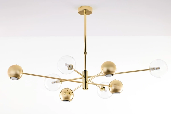 Nowoczesny Żyrandol MOKA wys. 47-69cm 4xG9 4xGU10
14W IP20 | Złoty