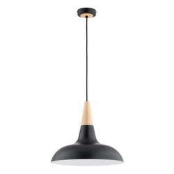 Lampa wisząca ALFA DORO CZARNA 1xE27 39cm | 61301