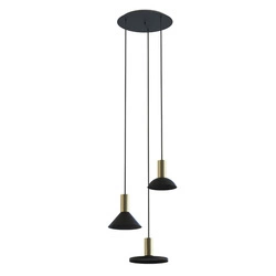Lampa wisząca HERMANOS III wys. 130cm 3xGU10 | czarny 8030