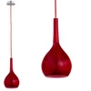 Lampa wisząca kropla zwis VETRO czerwona śr. 16,5cm