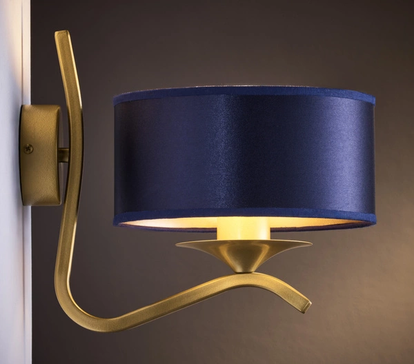 Klasyczny Kinkiet KASZMIR wys. 23cm 1xE27 15W IP20 | złoty połysk