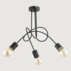 Lampa sufitowa ALFA TANGO CZARNA 3xE27 48cm | 23173