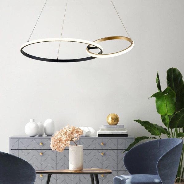 20002P-GD RANDO LAMPA WISZĄCA CZARNO-ZŁOTA/BLACK-GOLD