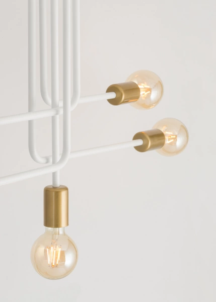 Lampa Sigma GINO 5 plafon biały złoty 32383