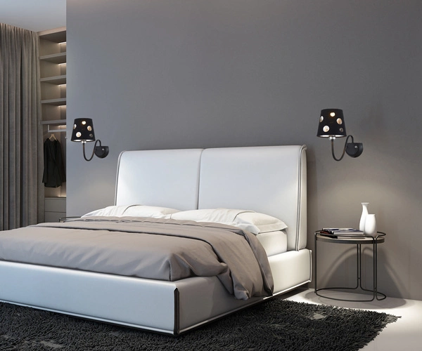 Kinkiet BATLEY LEDEA, 50401108, czarna, 1x60W E14