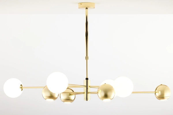 Nowoczesny Żyrandol MOKA wys. 47-69cm 4xG9 4xGU10
14W IP20 | Złoty