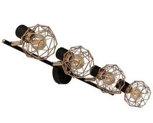 Nowoczesna lampa sufitowa ACROBAT 4xE14 czarny/złoty 94-66657