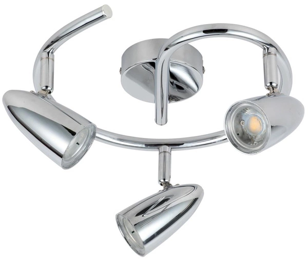 Lampa sufitowa LIBERTY spirala 3x4W LED, chrom, barwa ciepła 3000K, 93-49612