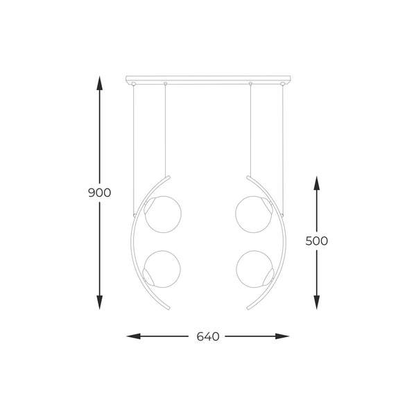 5016 HELIX 4 LAMPA WISZĄCA / PENDANT LAMP
