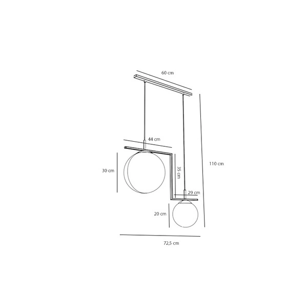 Aldex Lampa wisząca ZAC 2 minimalistyczny styl | czerwone wino 1038H15_2