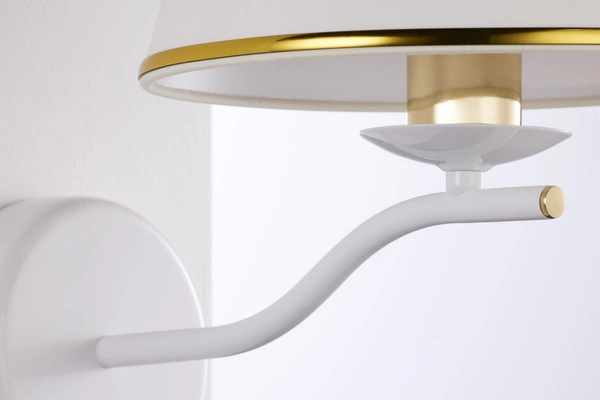 Klasyczny Kinkiet SAMBA wys. 31cm 1xE27 15W IP20 | biały