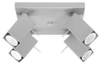 Plafon MERIDA 4 Szary