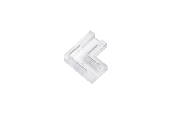 Złącze taśmy LED 8mm narożne transparentne 5.5A
