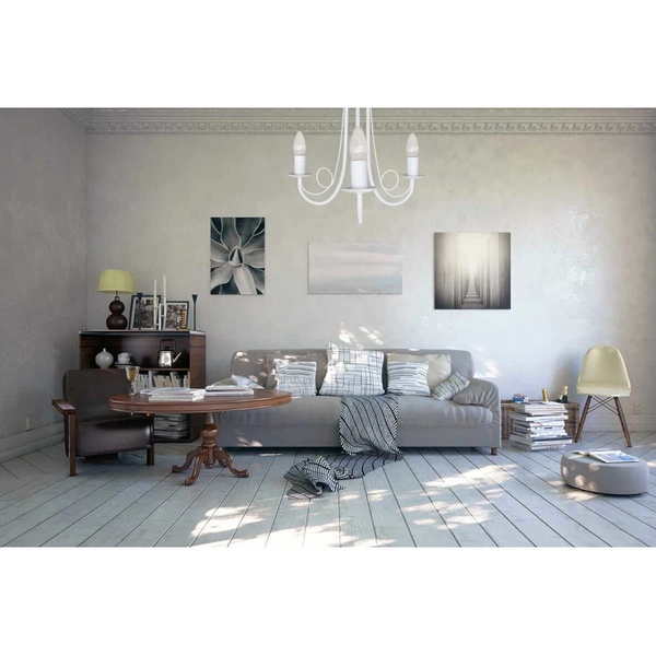 Lampa wisząca PERŁĄ, biała, 3x40W E14