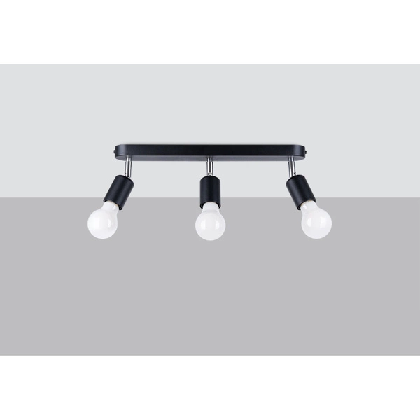 Lampa sufitowa FORNES 3, czarny/chrom, 3x60W E27, SL.1122
