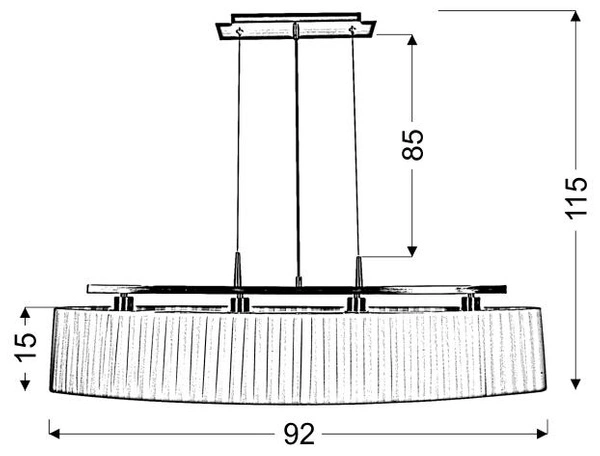 BERG LAMPA WISZĄCA 4X40W E14 PATYNA ABAŻUR BIAŁY