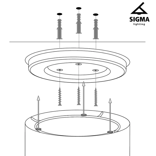 Lampa Sigma Soft L beżowy 40655