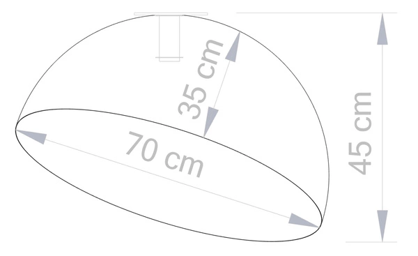 Lampa Sigma Sfera 70 plafon złoty 32476
