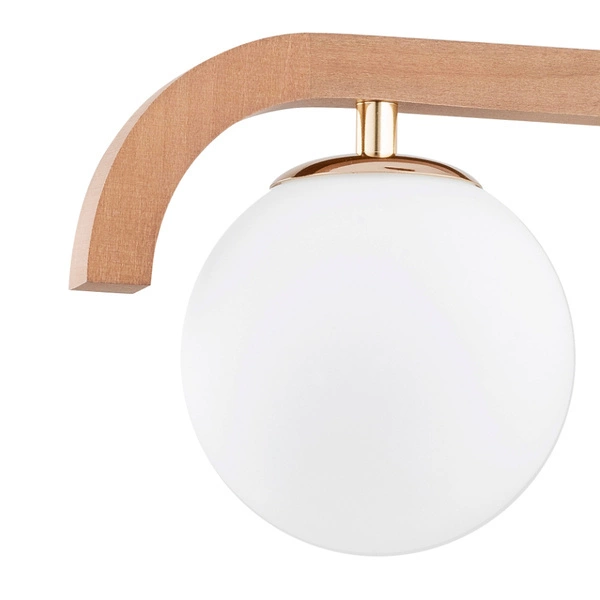 Lampa wisząca ALFA KRYZA DREWNIANA 3xE14 15cm | 63086