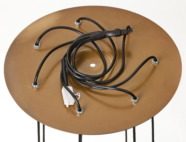 Nowoczesna Lampa wisząca ALAS wys. 35-136cm 7xG10 14W IP20 | Złoty