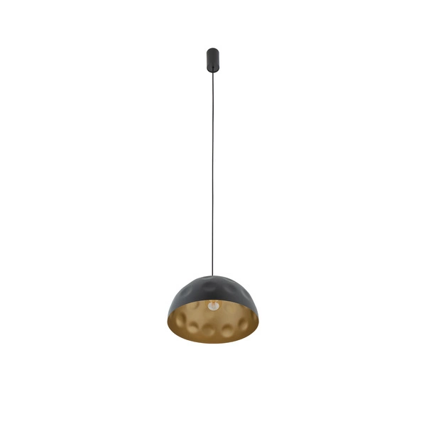 Lampa wisząca HEMISPHERE HIT S BLACK - GOLD śr. 33cm E27 | czarny/złoty 10702