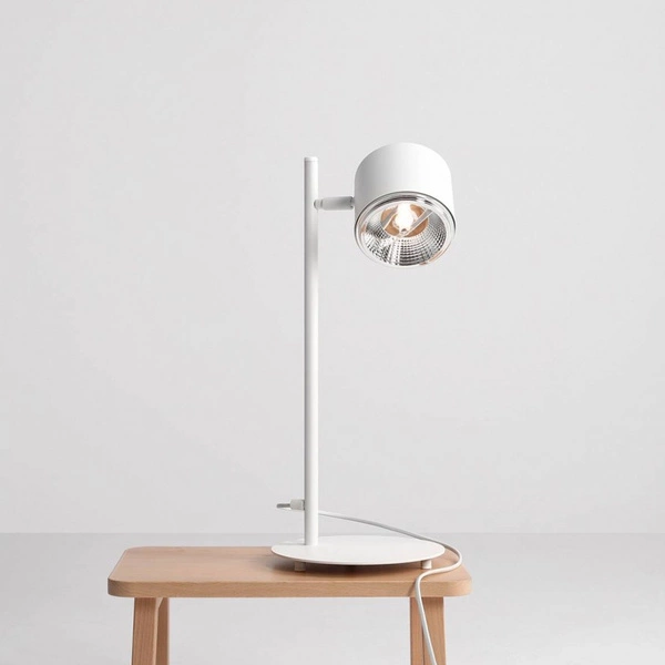 Aldex Lampka biurkowa BOT 1046B, biała, 1x35W GU10