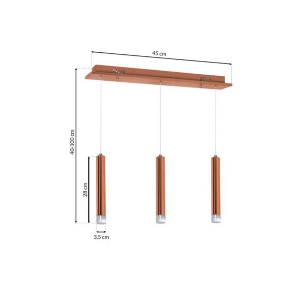 Lampa wisząca COPPER III LED