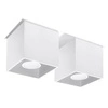 Plafon Sollux QUAD 2 Lampa sufitowa Aluminium biały SL.0065