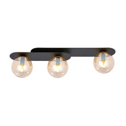 Lampa sufitowa Emibig PLAZA 3 Czarny/MIODOWY 1120/3