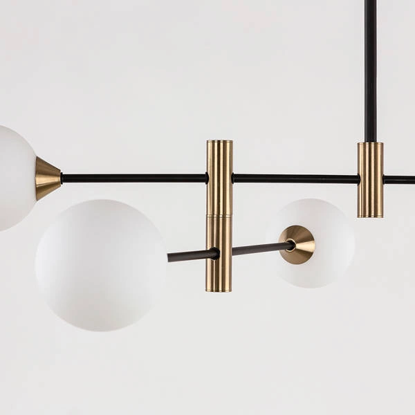 Lampa wisząca MARINO dł. 84cm 4xG9 | mosiądz