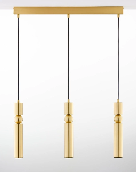 Nowoczesna Lampa wisząca ALAS wys. 120cm 3xG10 14W IP20 | Złoty