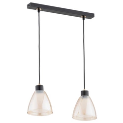 Lampa wisząca ALFA ANION CZARNA 2xE27 48cm | 62263