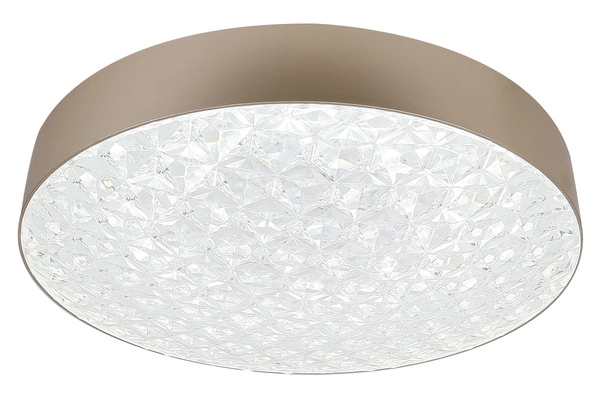 Plafon LUXIS, 14-75307, 48,5 cm, złoty/transparentny, 60W LED, zmienna barwa i jasność