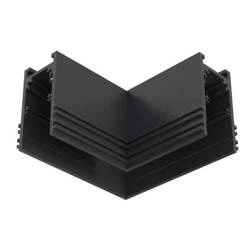 Podtynkowy łącznik narożny horyzontalny RECESSED TRACK LVM | czarny 10158
